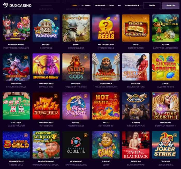 La verdadera emoción del casino en DuxCasino para apostadores españoles