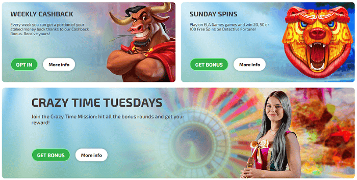 Reload Bonuses and Extra Spins Promotions 